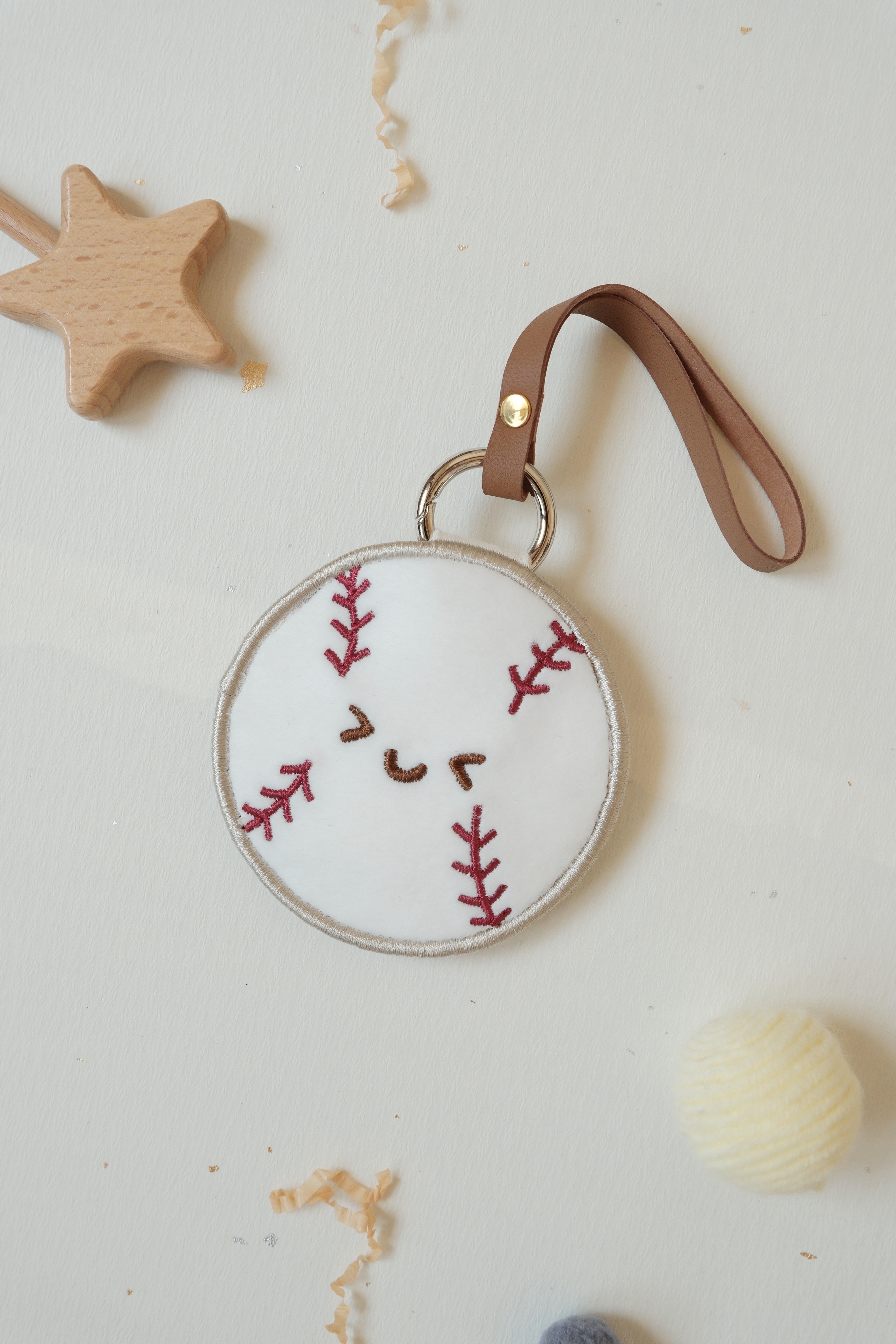 Hi Y.P store-刺繡萬用皮飾-獨家設計-棒球