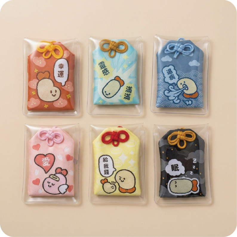 求心安的炸蝦御守盲抽（附贈金幣）- 隨機6款