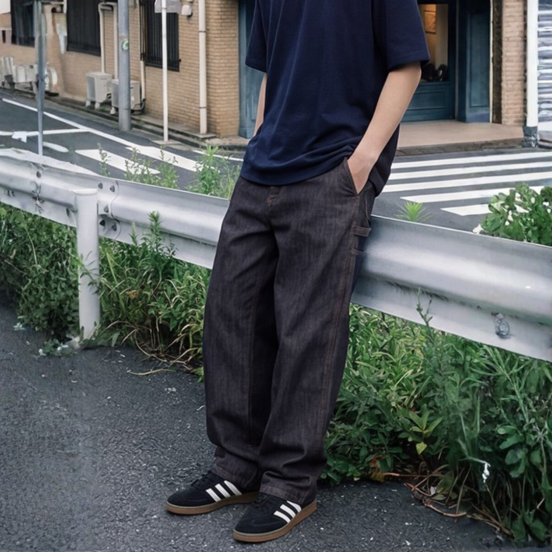 12OZ超舒適萊賽爾原色工裝牛仔褲