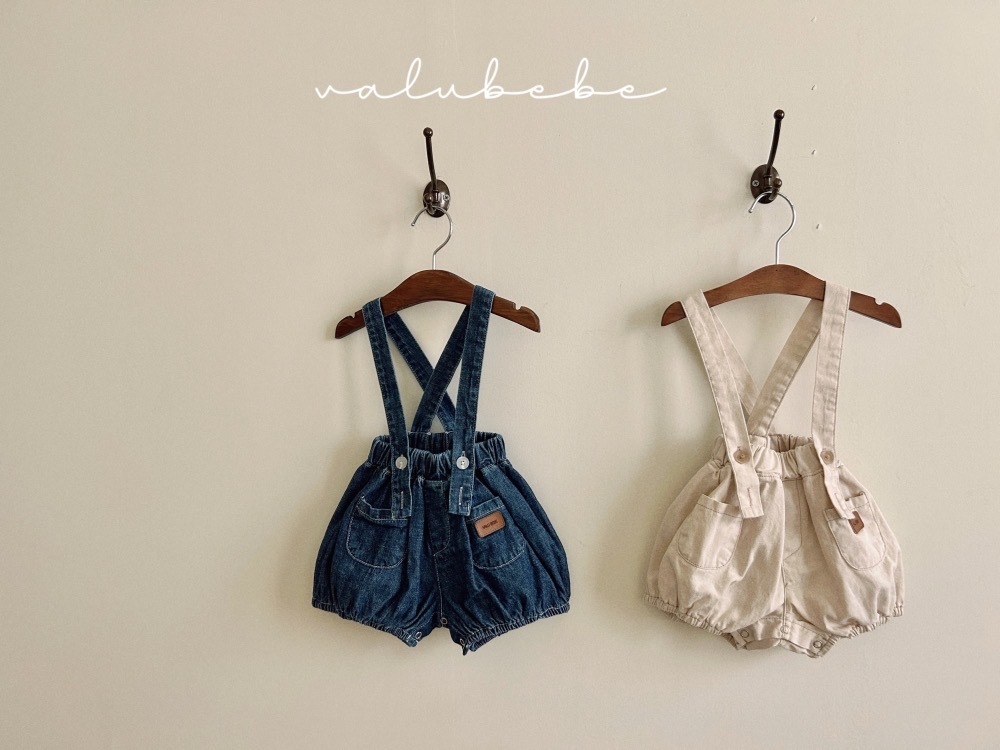 Valubebe 牛仔南瓜吊帶褲 / 2色