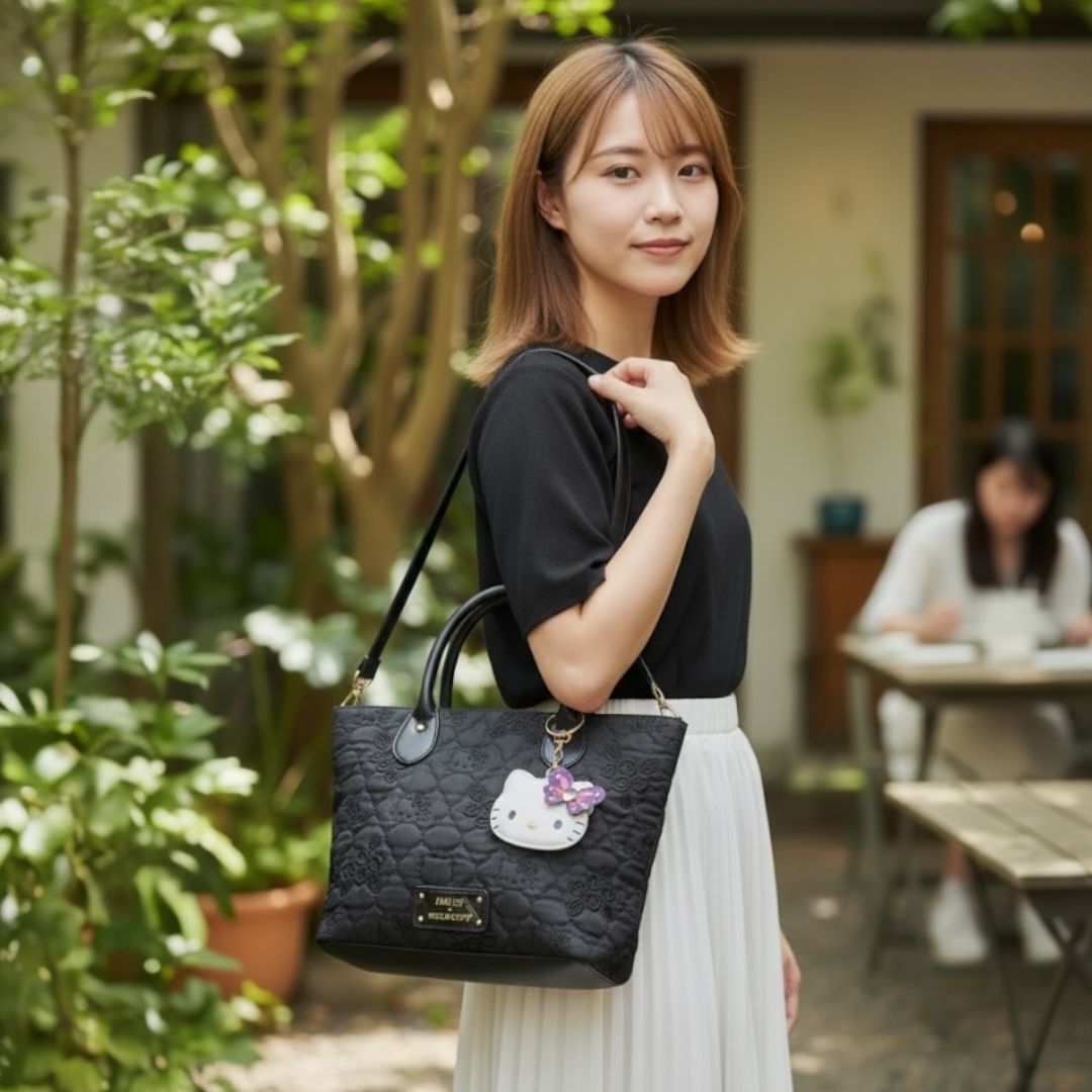 26079-KT Sanrio Hello Kitty x Anna Sui 聯乘玫瑰雅緻兩用袋