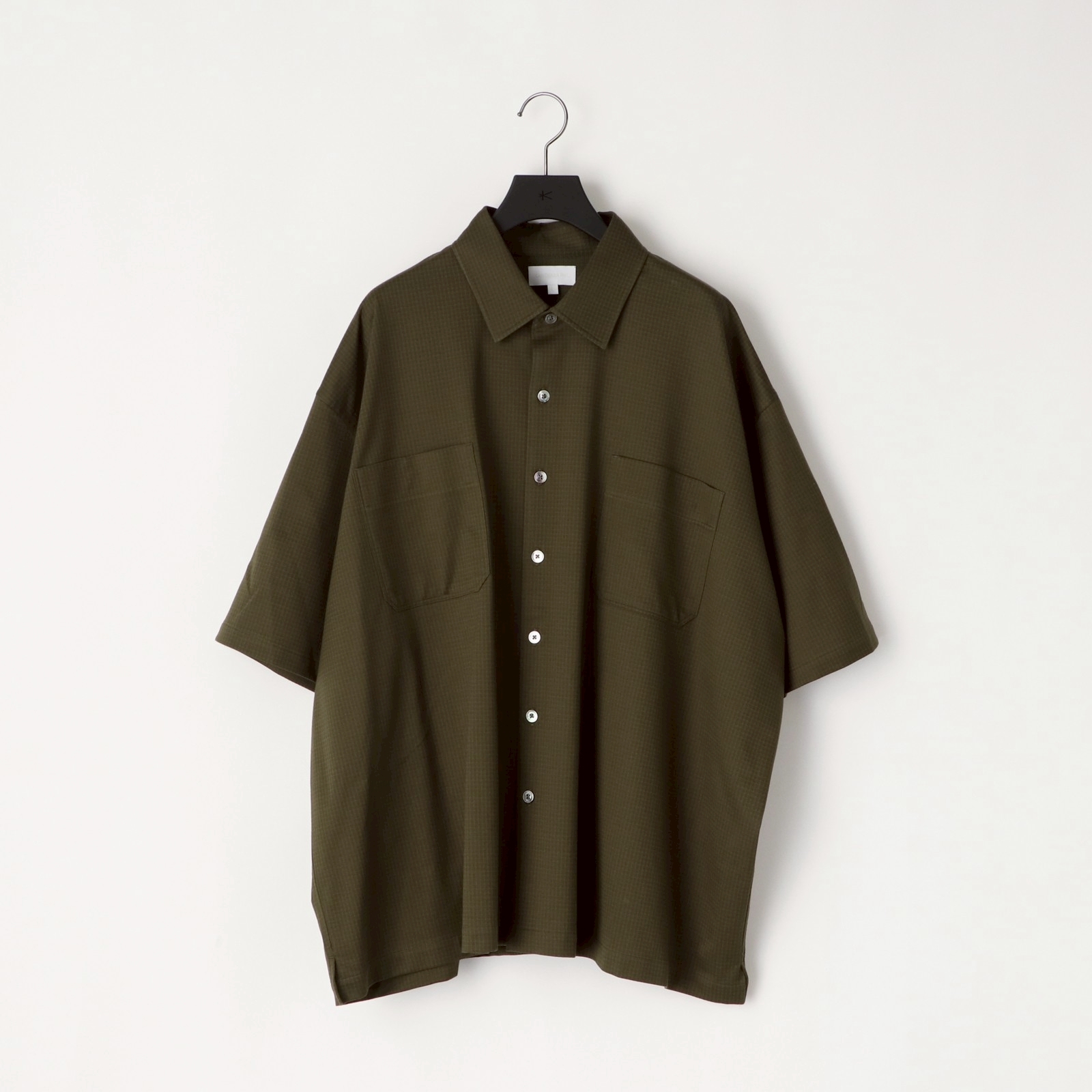 KANEMASA PHIL. - 36G Check Balise SS Shirt / KHAKI