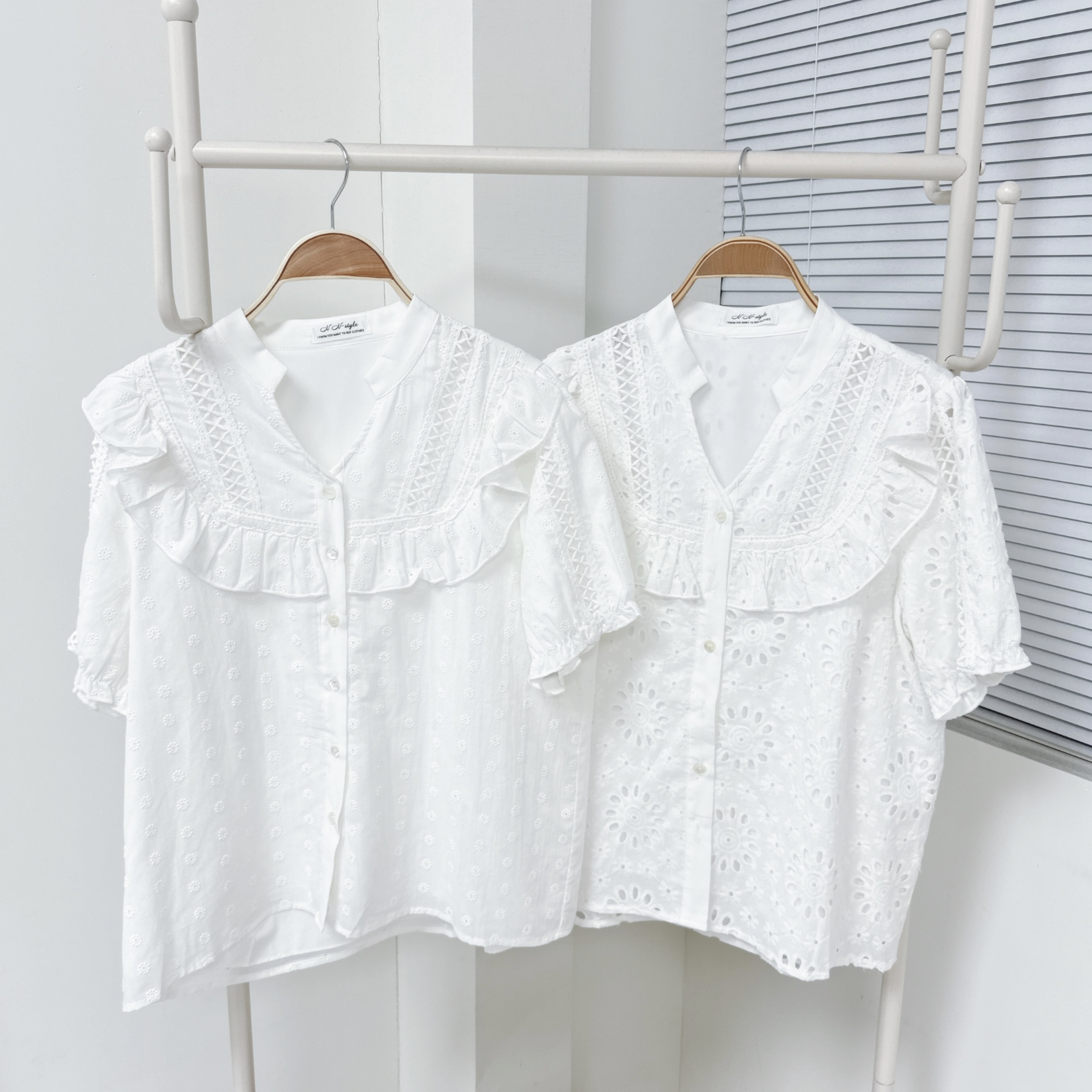 【廠家制】全通花V領恤 (S5-S6)