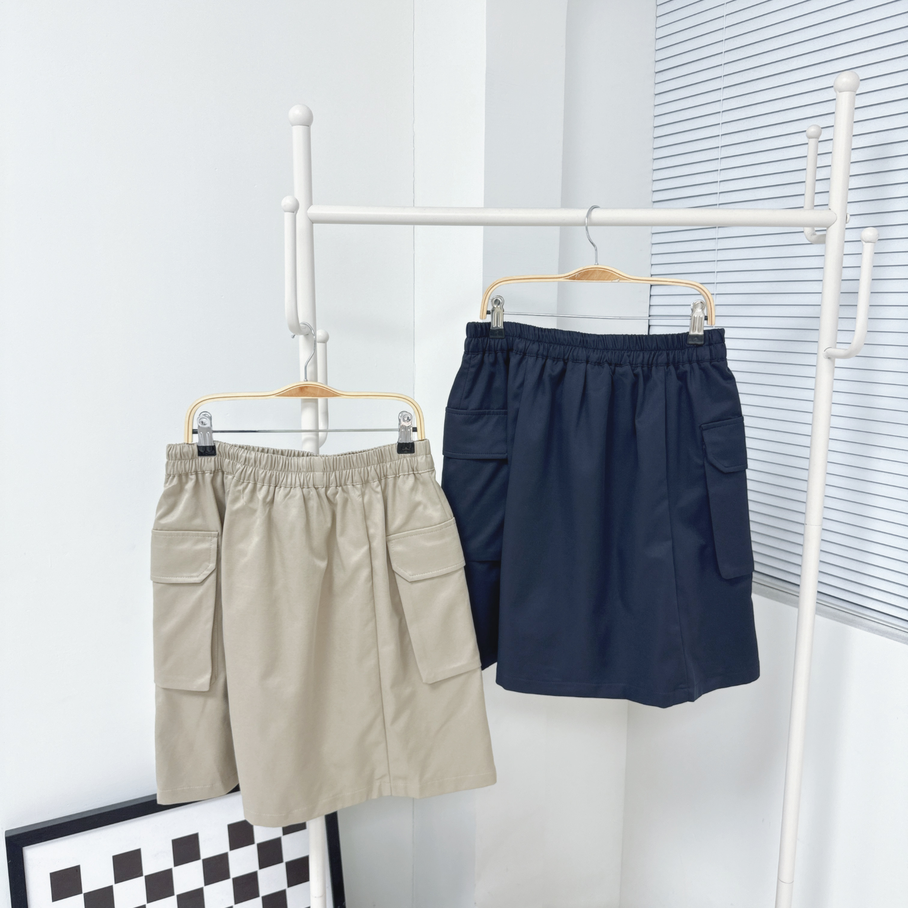 【廠家制】全橡筋腰側袋半裙 (S15-S17)