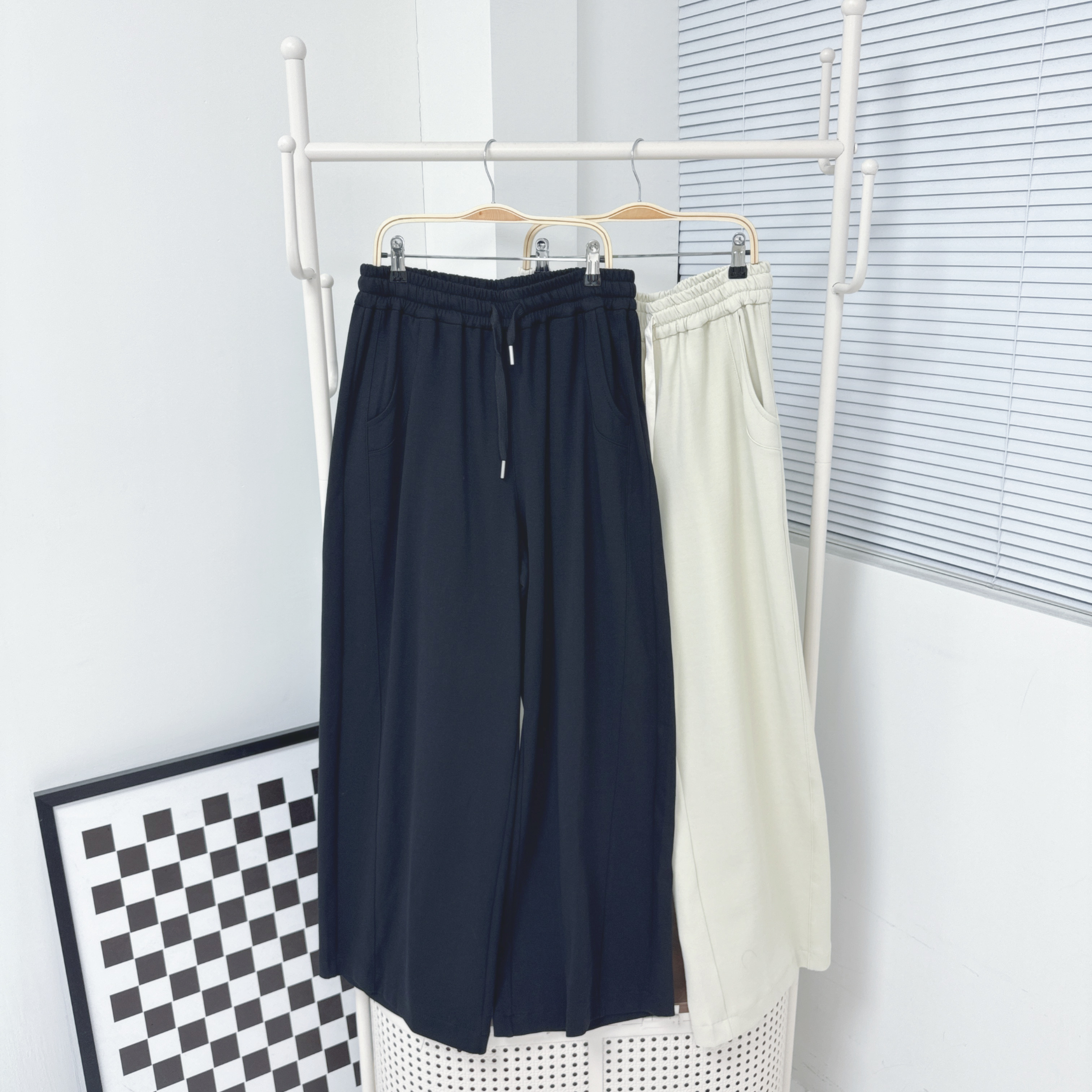 【廠家制】腰索繩棉闊褲 (S13-S14)
