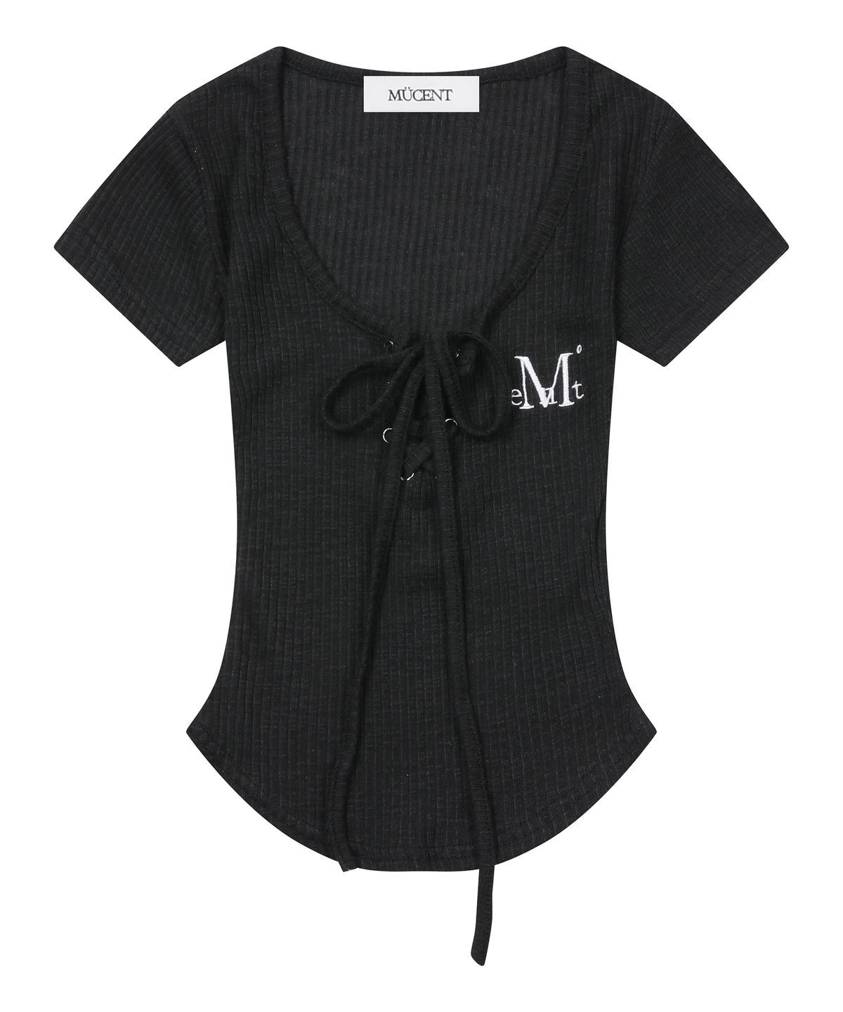 #預購 🇰🇷韓國26春夏 MUCENT 綁帶羅紋修身短袖 3色 M20