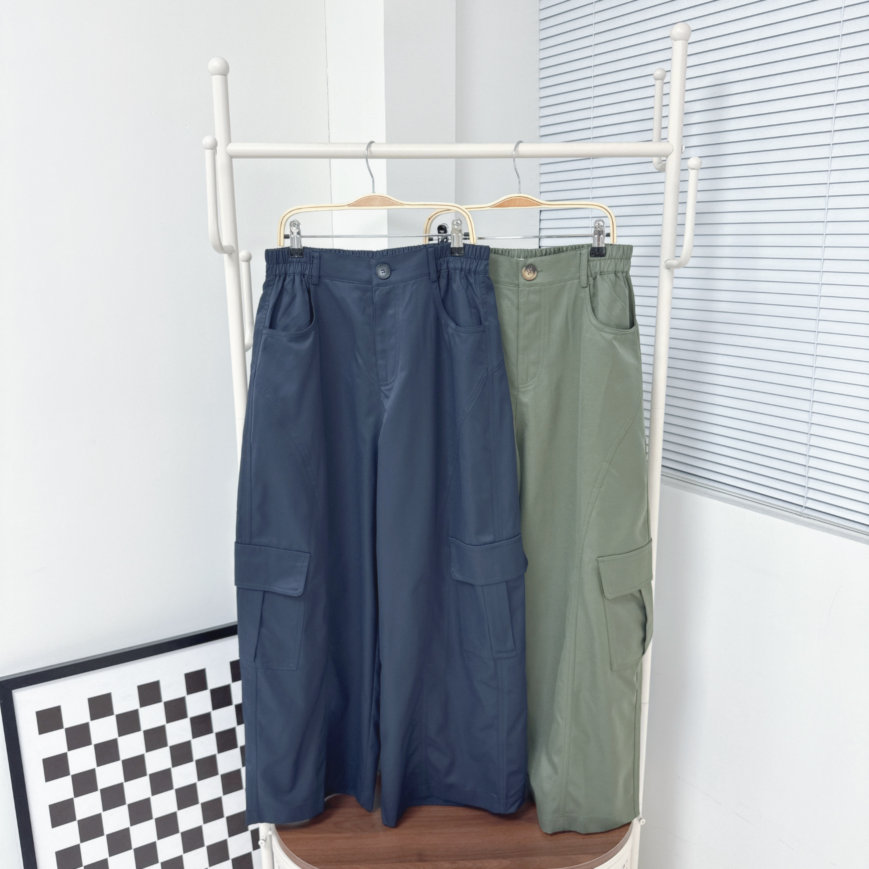 【廠家制】車骨側袋闊褲 (S11-S12)