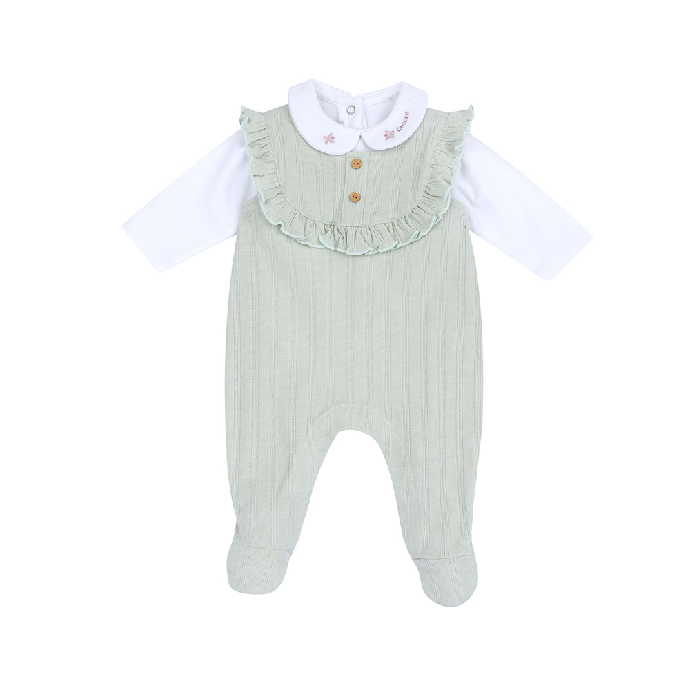 莫蘭迪花園-連身衣兩件式背心褲兔裝