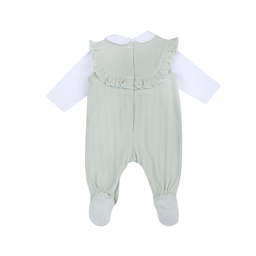 莫蘭迪花園-連身衣兩件式背心褲兔裝