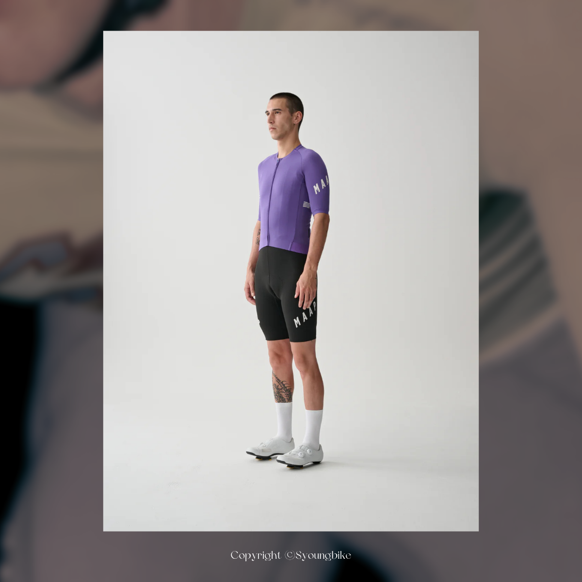 【MAAP】Apex Aeon 男吊帶短車褲 / Black White 黑白