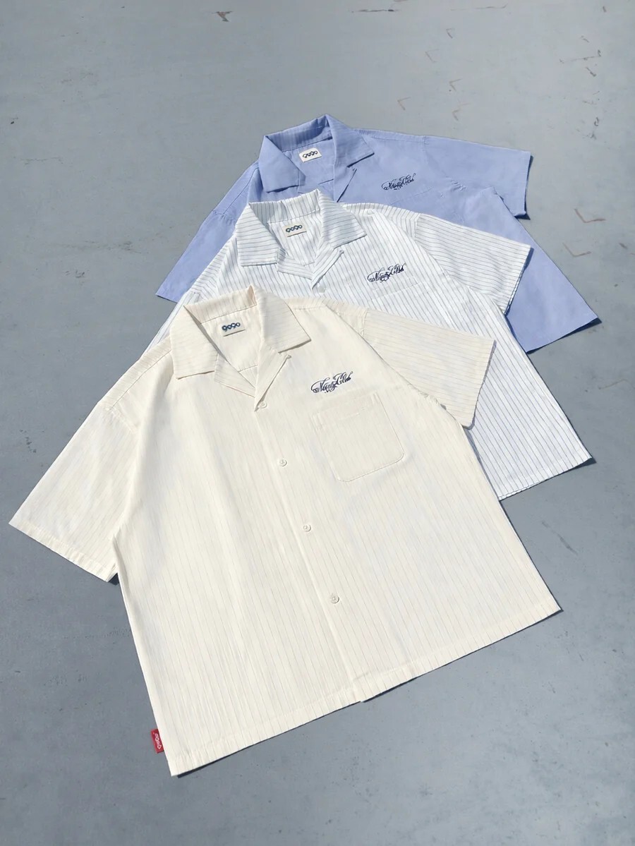 【代購】9090 Ninety Club Striped S/S Shirt 條紋短袖襯衫 3色