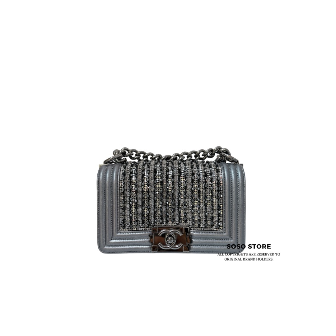 Chanel Boy Bag - Silver / SHW