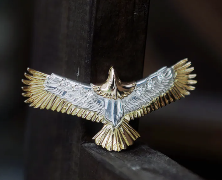 玫瑰金間金鷹Eg-02 w/ diamond x6*