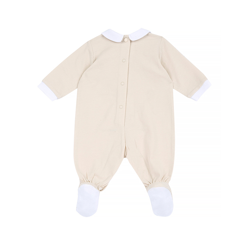 風箏松鼠-繡圖有領後開長袖兔裝