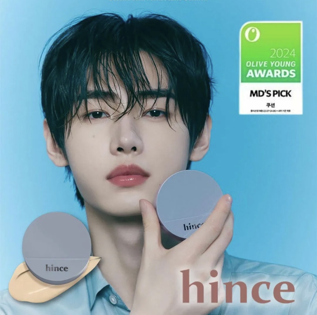 預 購 產 品｜TOP🩵hince純素沁膚煥顏柔霧氣墊粉底 SPF50PA++++ （連refill）🩵