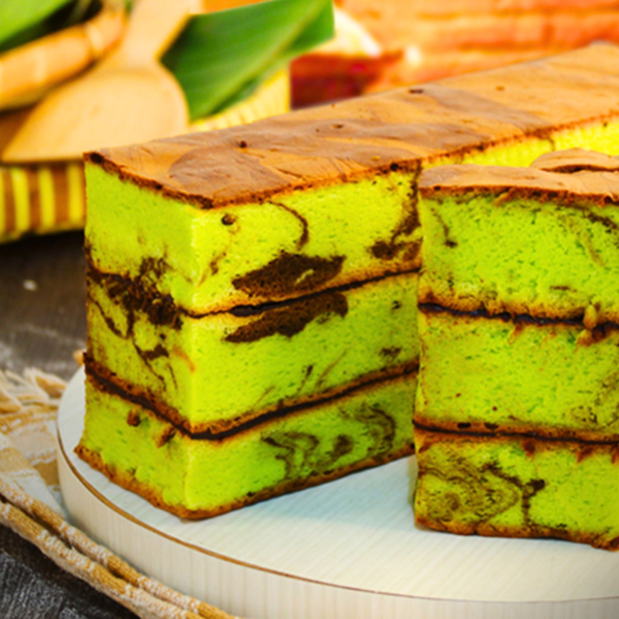 YF012 三重班蘭蛋糕 350g