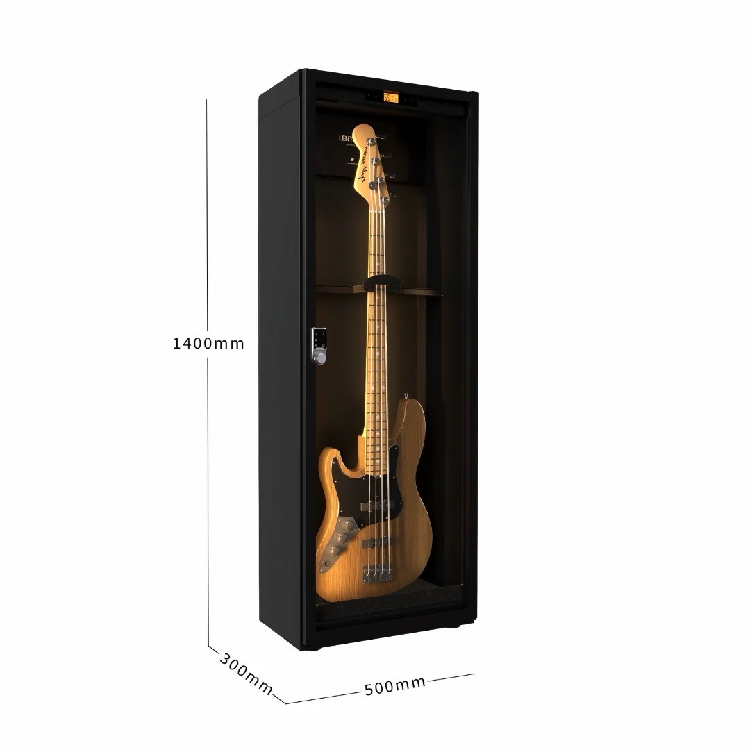 【專業除濕必備】LENTHEM 領頓 | DMI-195D | 電貝斯防潮櫃 樂器防潮箱 展示櫃（單支裝）