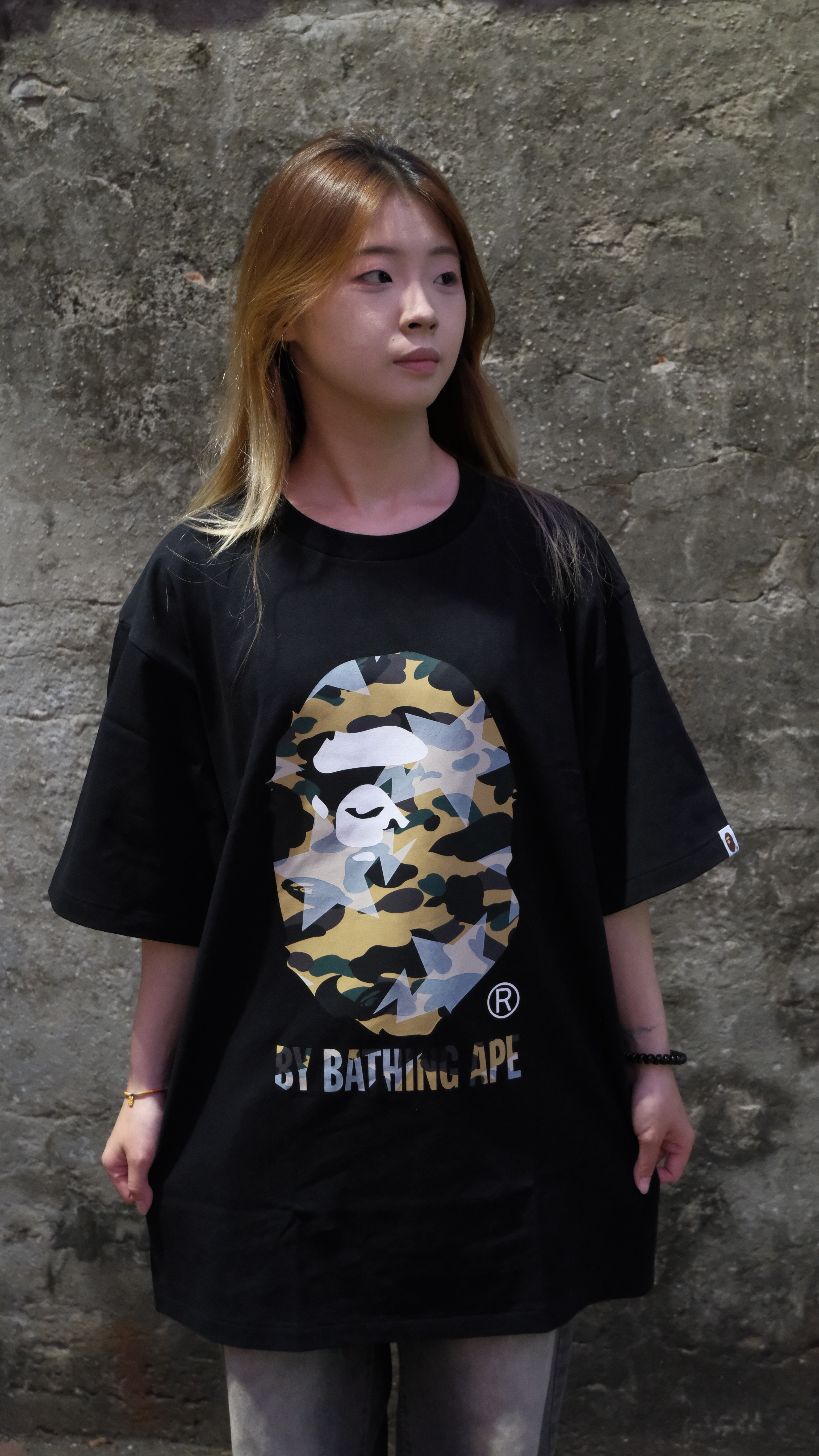 BAPE SS26 滿天星 迷彩 猿人頭 短Tee 1M30110023