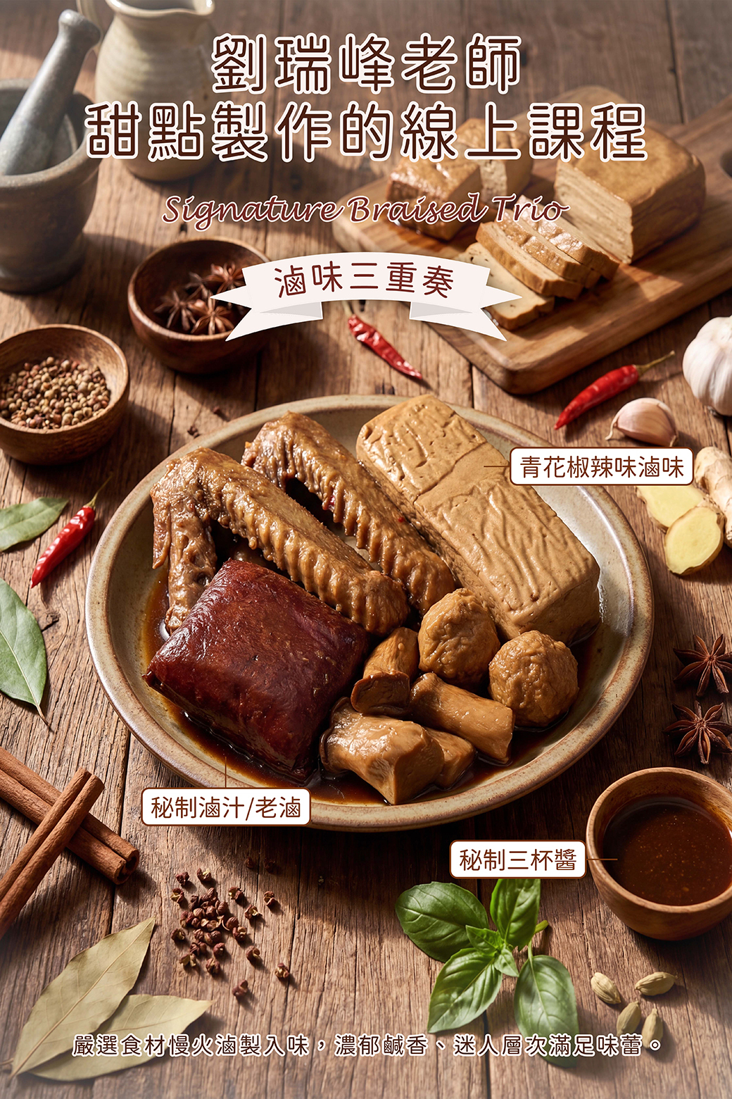 手作冷滷及老滷的養成－許益誠老師線上料理課程