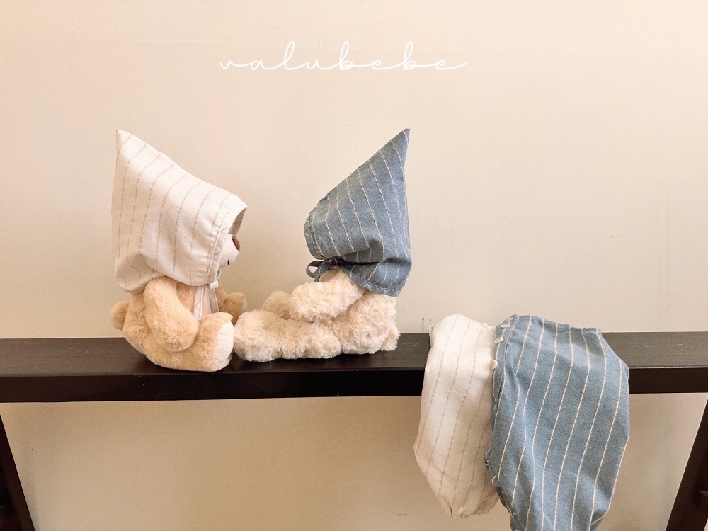 Valubebe 條紋寶寶綁帶帽 / 2色