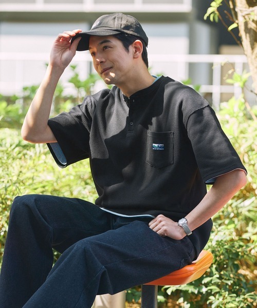 日本 The Craft Crew Products Waffle Henley T-Shirt [CCPsc1395]
