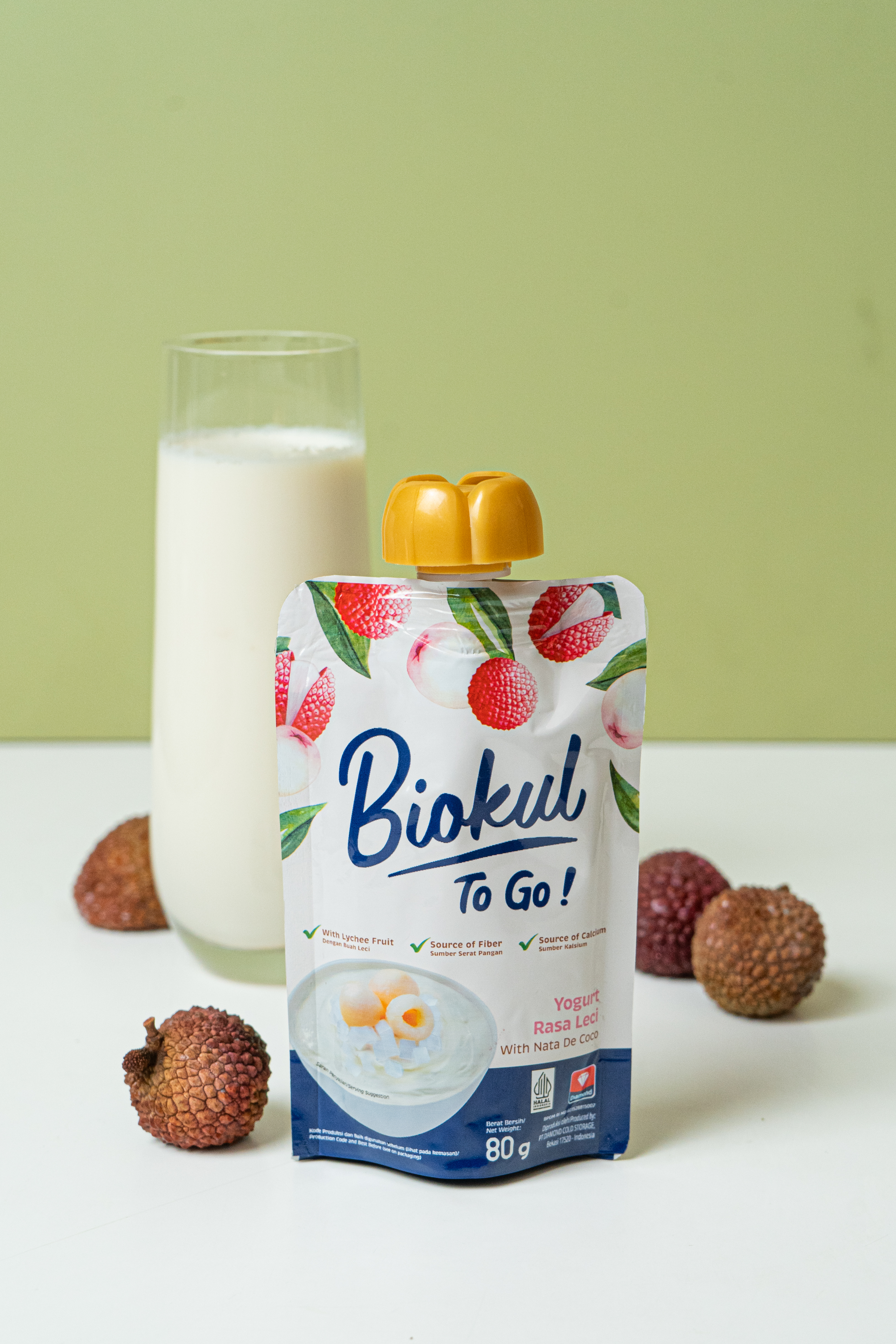 YF076 To Go Yogurt 荔枝唧唧乳酪 80g (1箱12支) EXP:2026.06