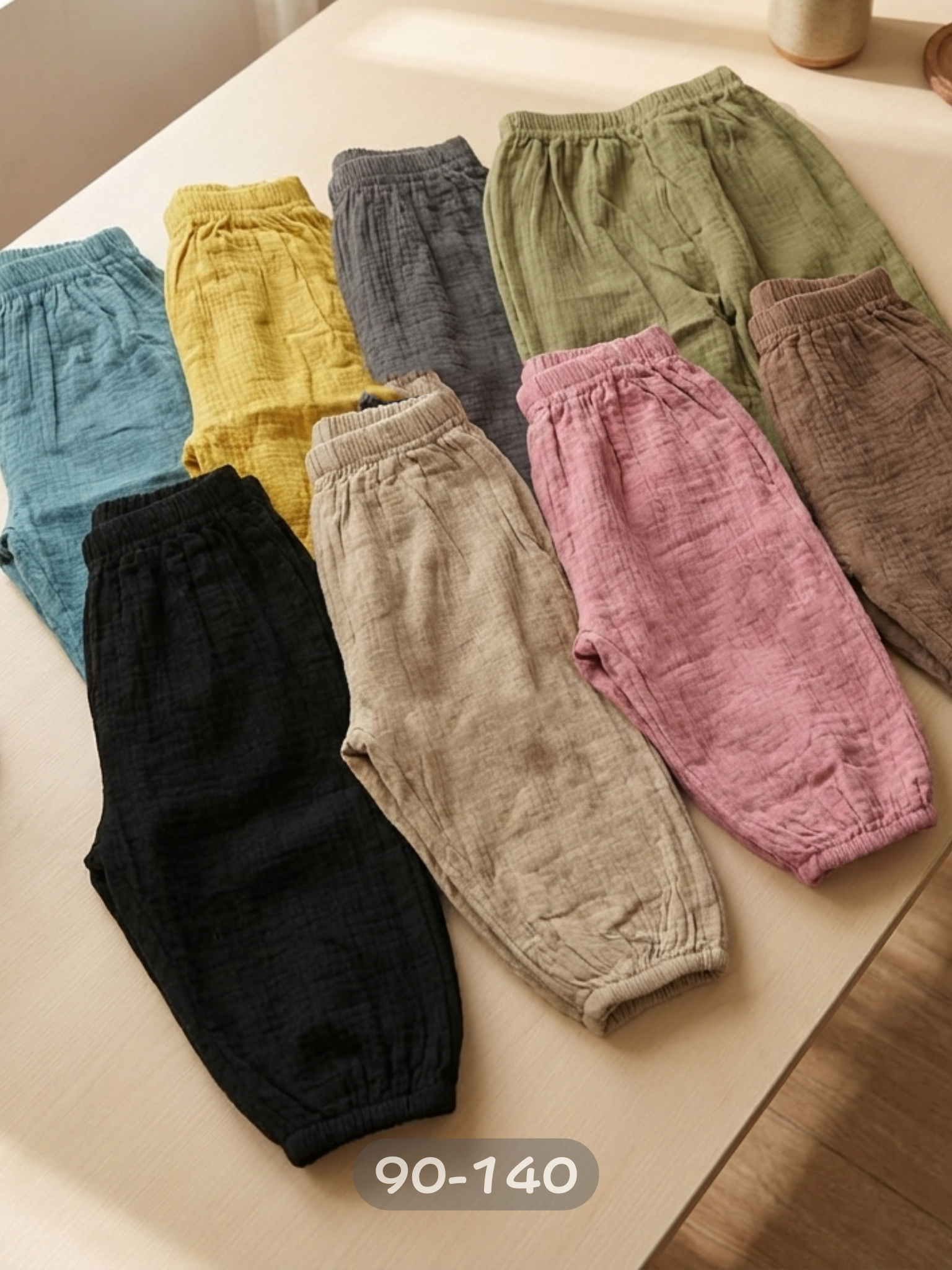 微風棉麻 防蚊褲