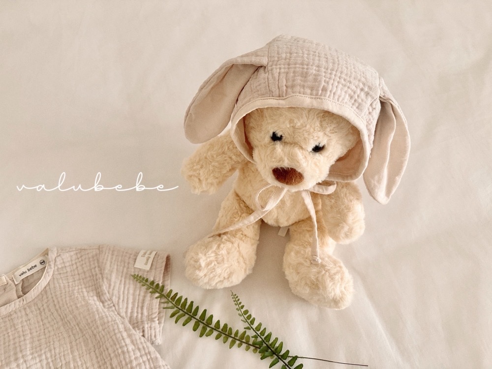 Valubebe 兔耳寶寶綁帶帽 / 2色