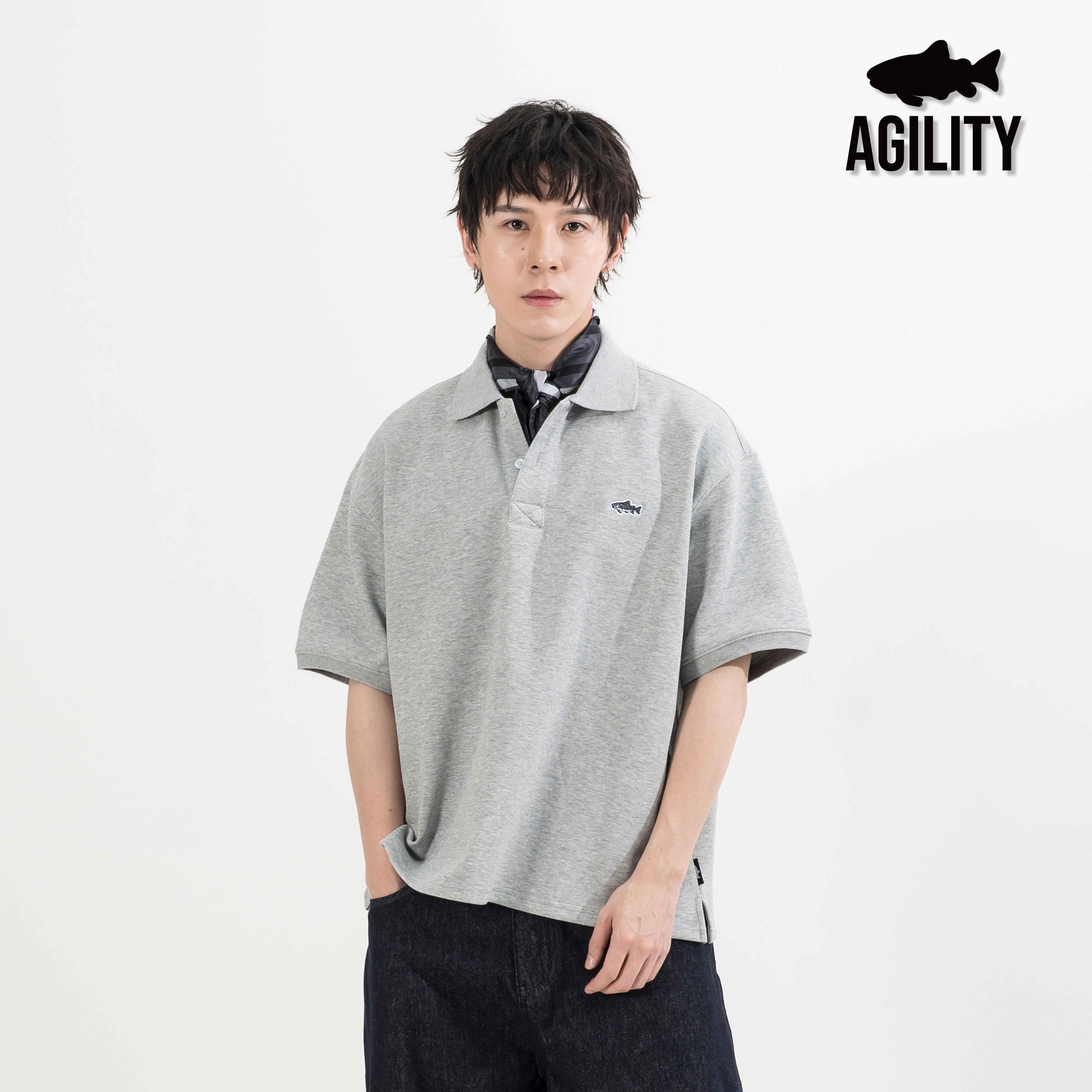 AGILITY Embroidery Polo Shirts 鮭魚刺繡 短袖 Polo衫 [AGB-1]