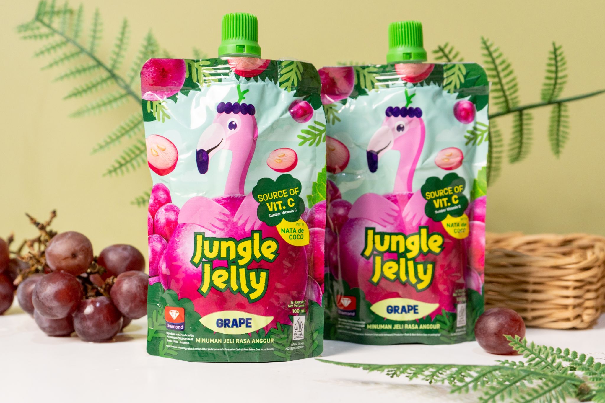 YF061 唧唧提子果汁啫喱 100ml (1箱12支) EXP:2026.06