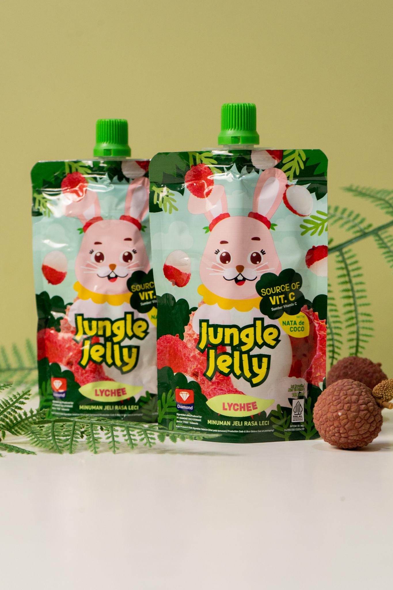 YF062 唧唧荔枝果汁啫喱 100ml (1箱12支) EXP:2026.06