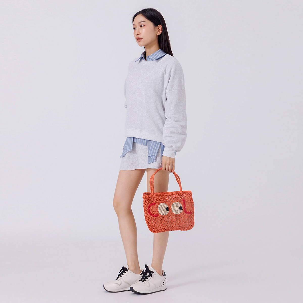 Cool 編織包-Tracy-蜜桃橘