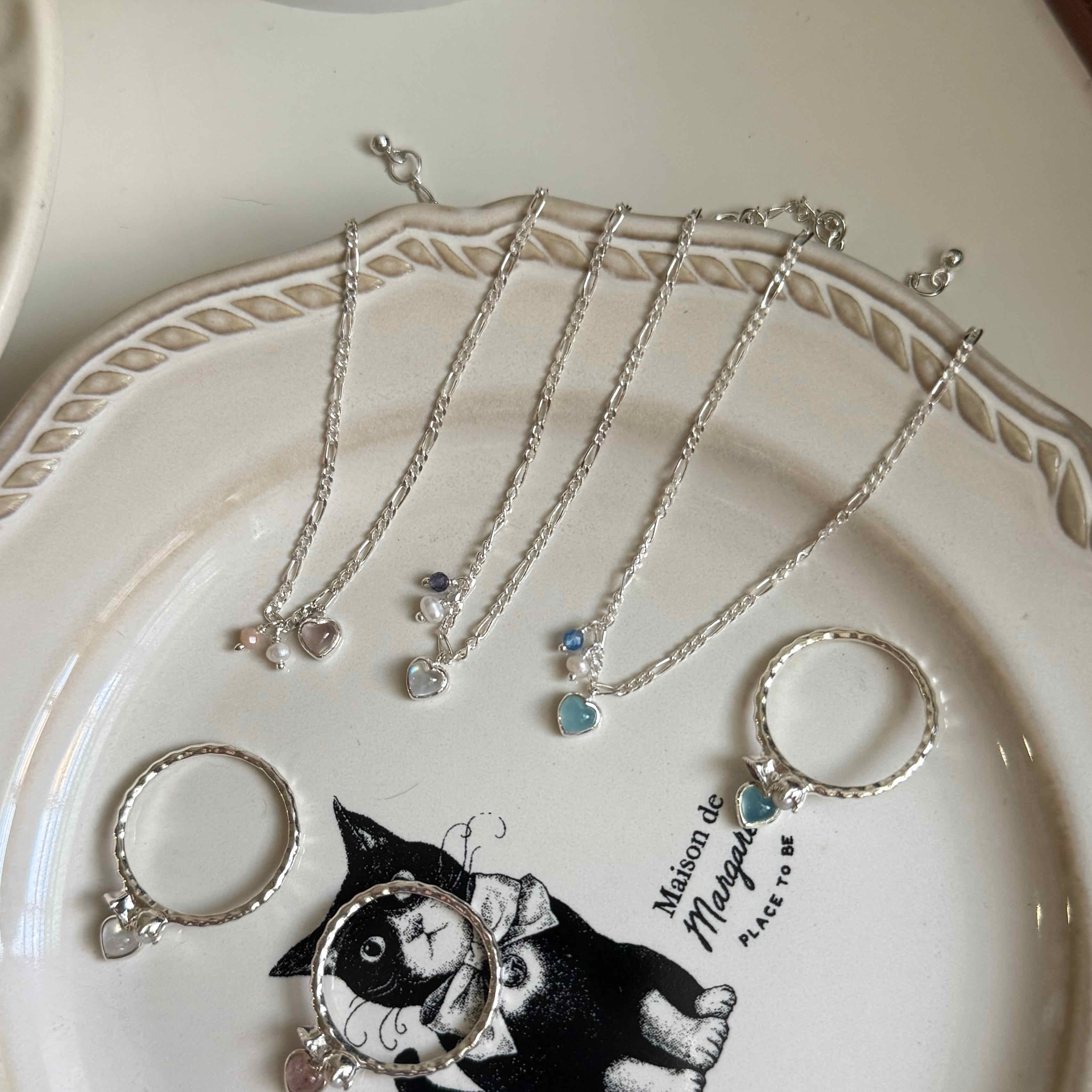 🇰🇷925 silver 天然石串串手鏈｜3 style