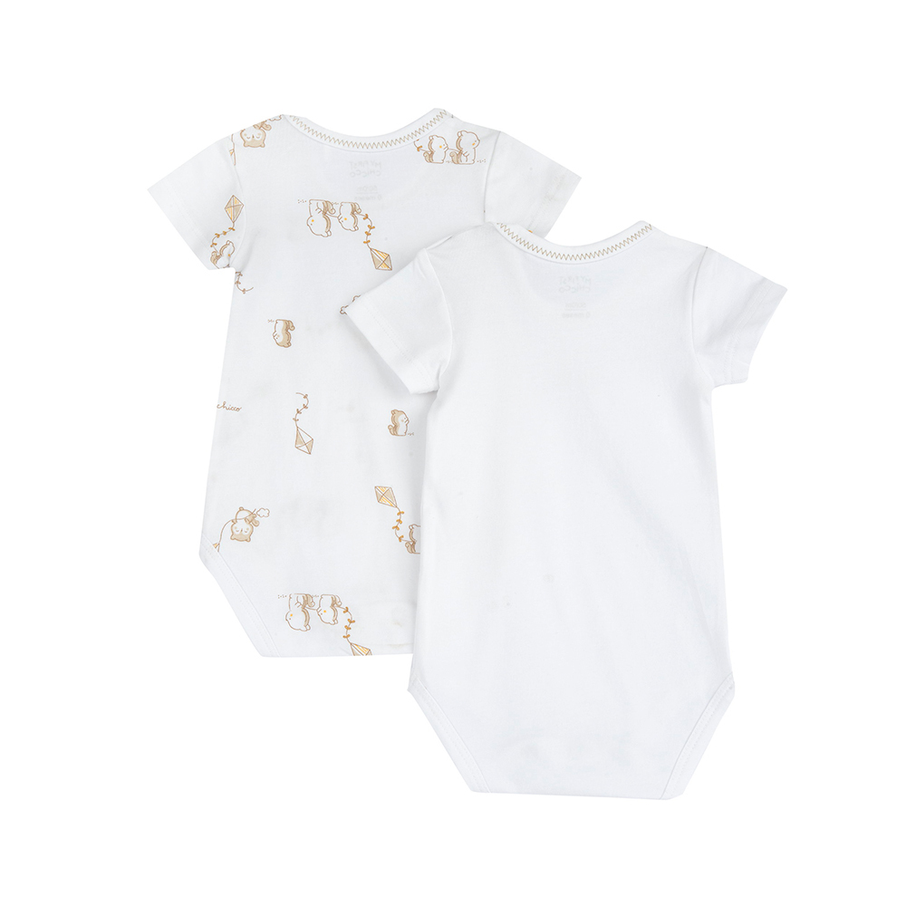 風箏松鼠-滿版印花連身衣二入