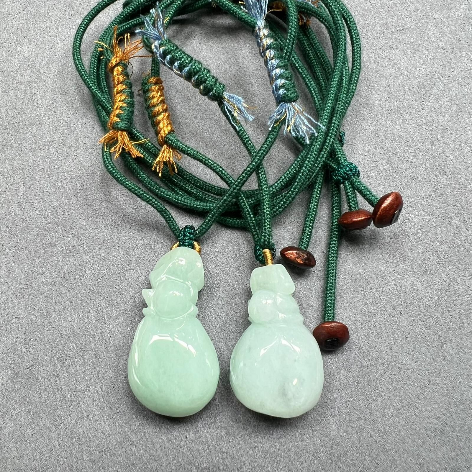 SD195 翡翠錢袋頸繩 (BJ731) **隨機