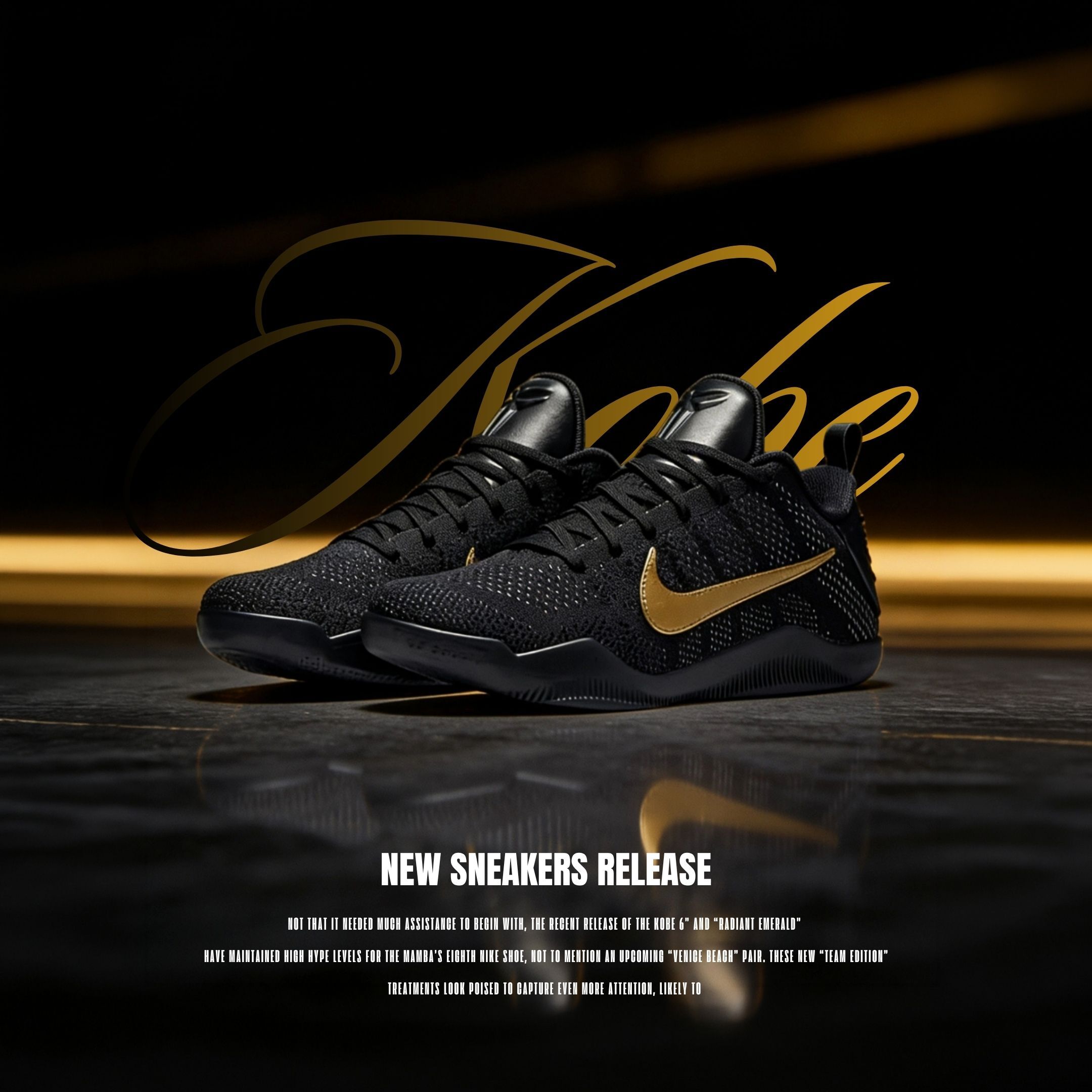 NICEDAY 代購 Nike Kobe 11 Elite Protro 黑金 科比 經典 籃球鞋 IM4260-001