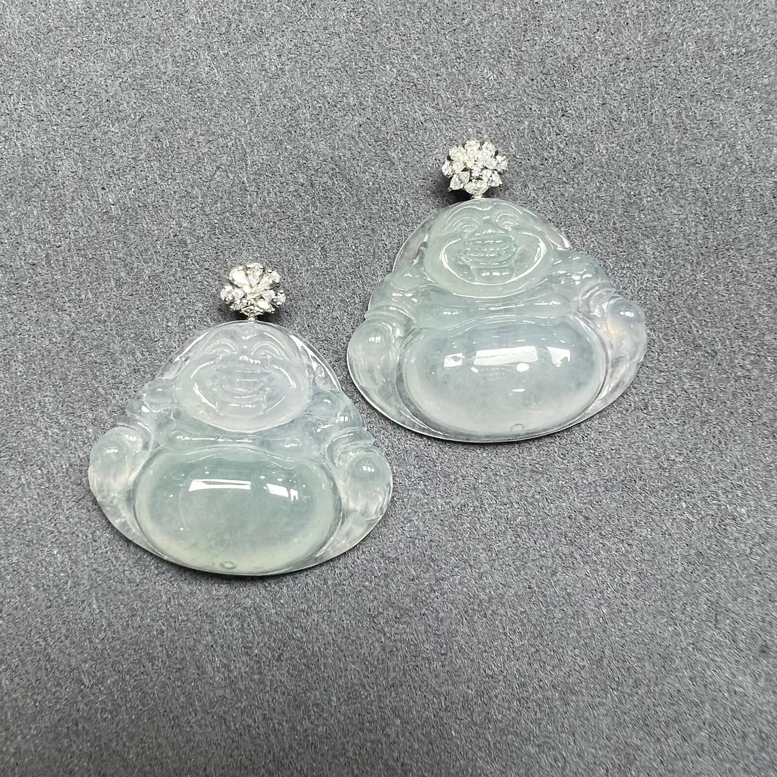 SD202 翡翠冰佛公18k吊墜 (BJ738) **連證書