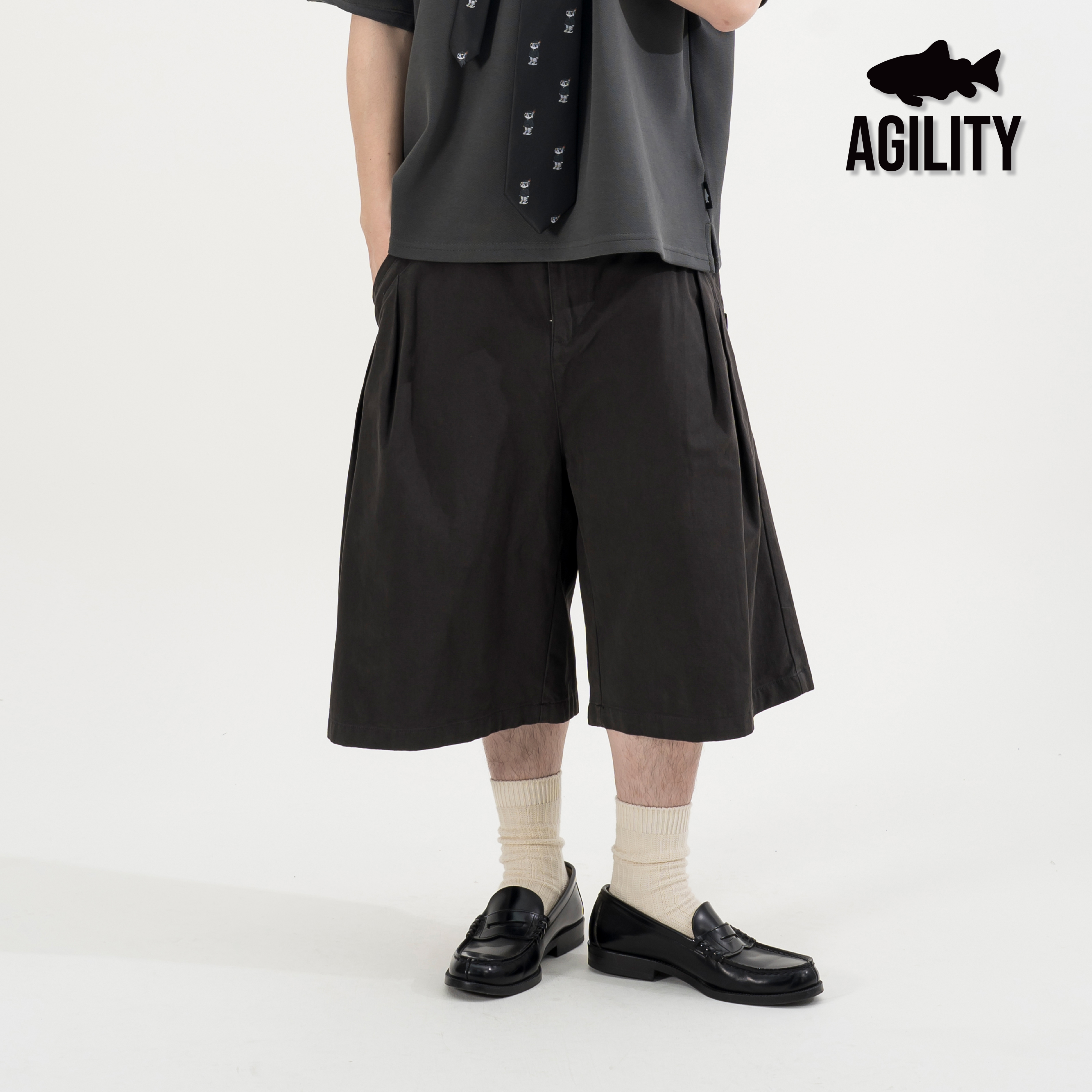 AGILITY Washed Bermuda Cropped Shorts 水洗 百慕達 七分褲 [S6]