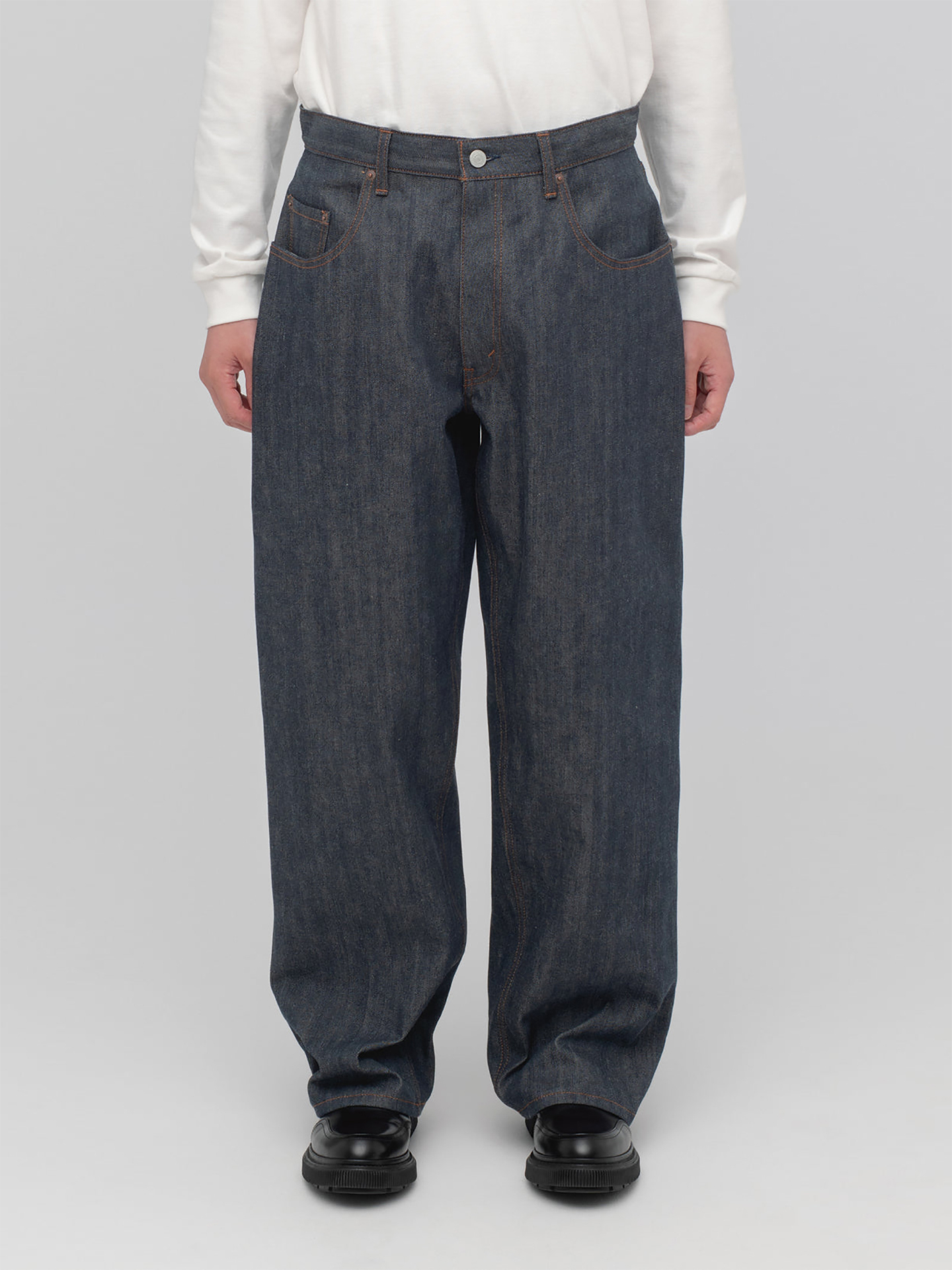 CIOTA Baggy 5 Pocket Pants Navy (Rigid)