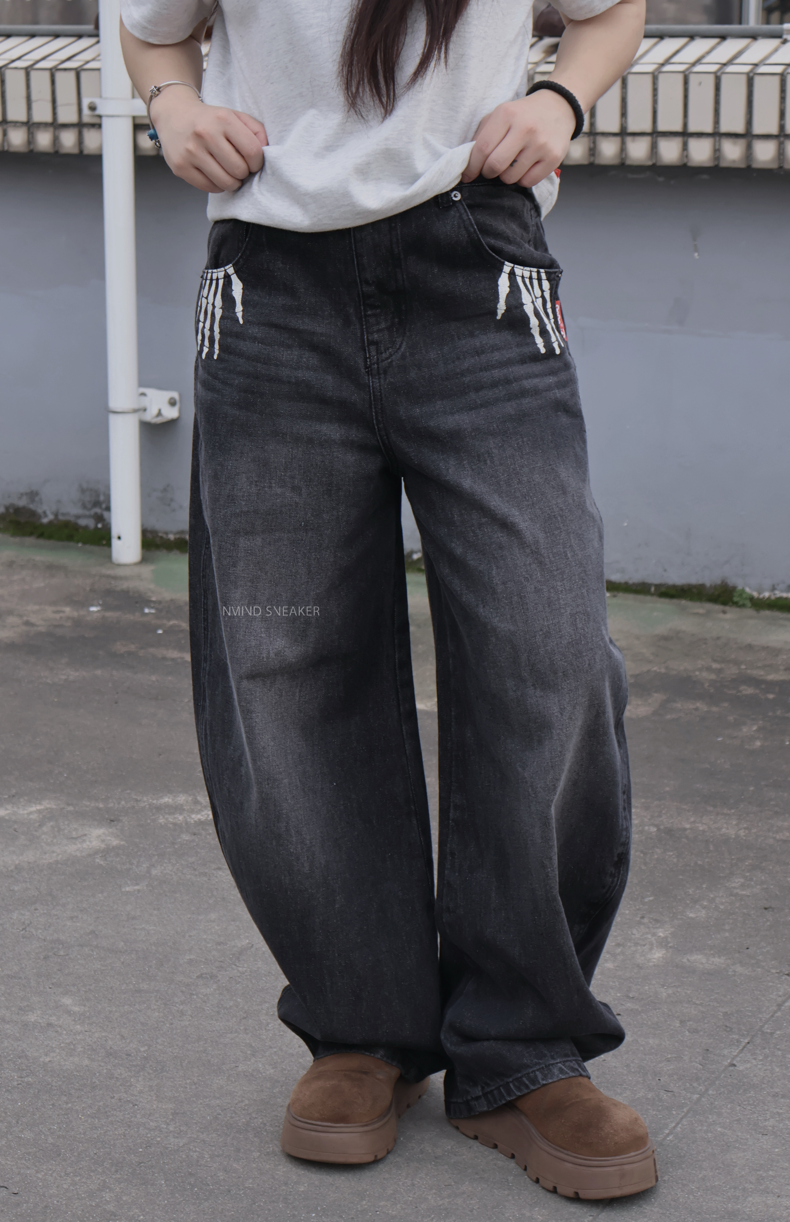 <快速出貨> 9090 Bone Hand Denim Pants 骨頭牛仔褲三色