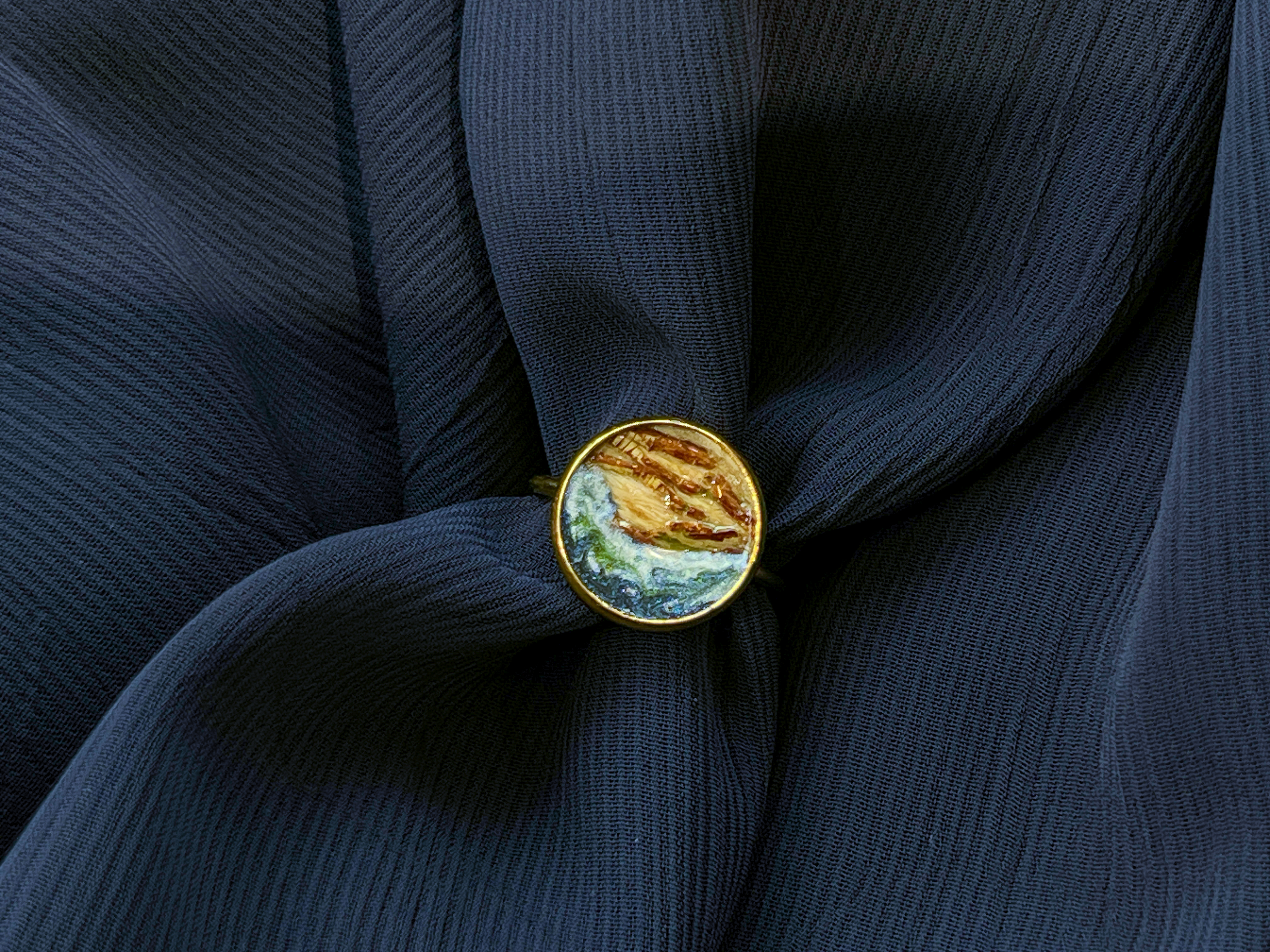 The Lovely Rings｜Mulberry Bark Ocean | Stainless Steel Ring