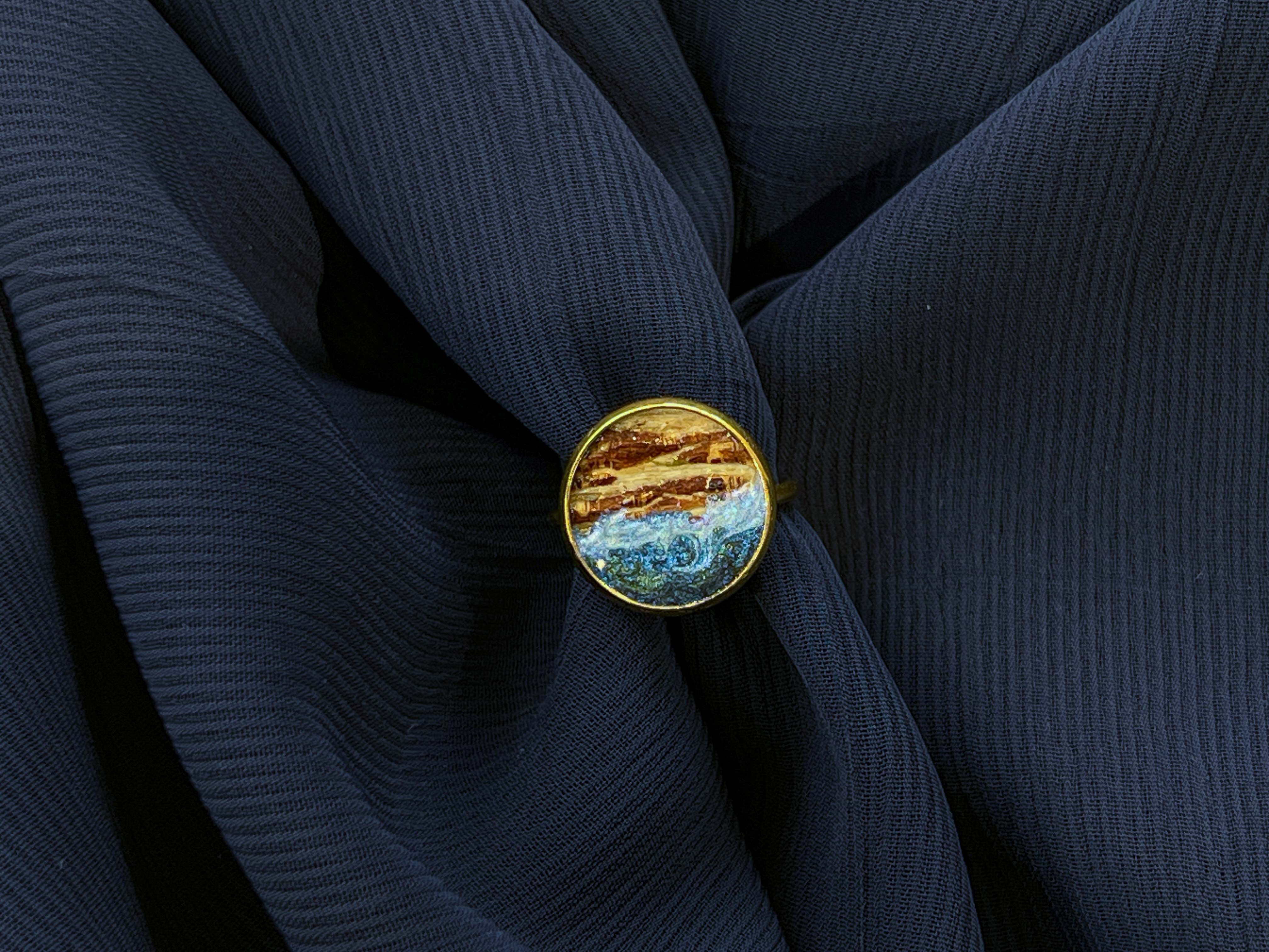 The Lovely Rings｜Mulberry Bark Ocean | Stainless Steel Ring