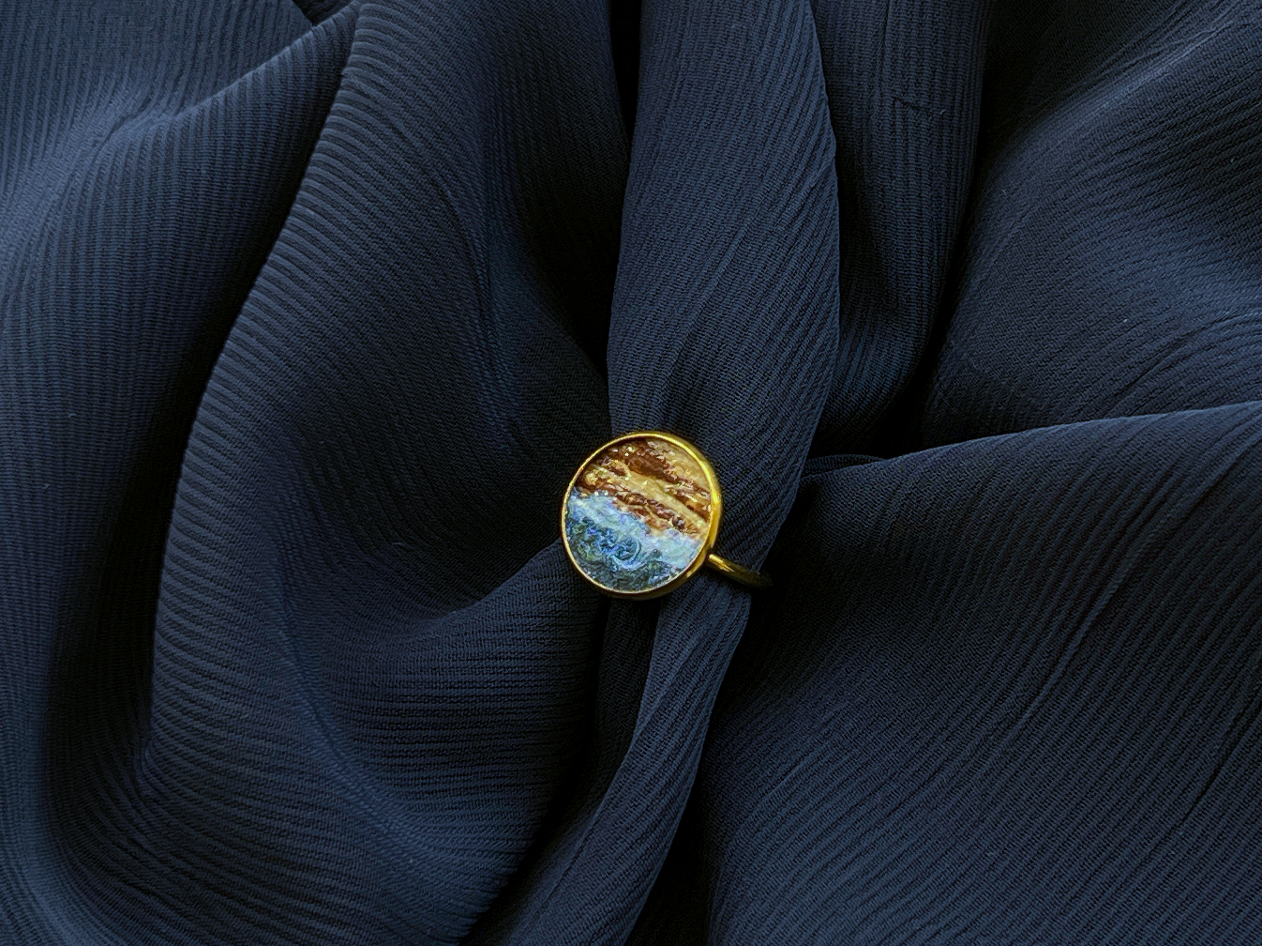The Lovely Rings｜Mulberry Bark Ocean | Stainless Steel Ring