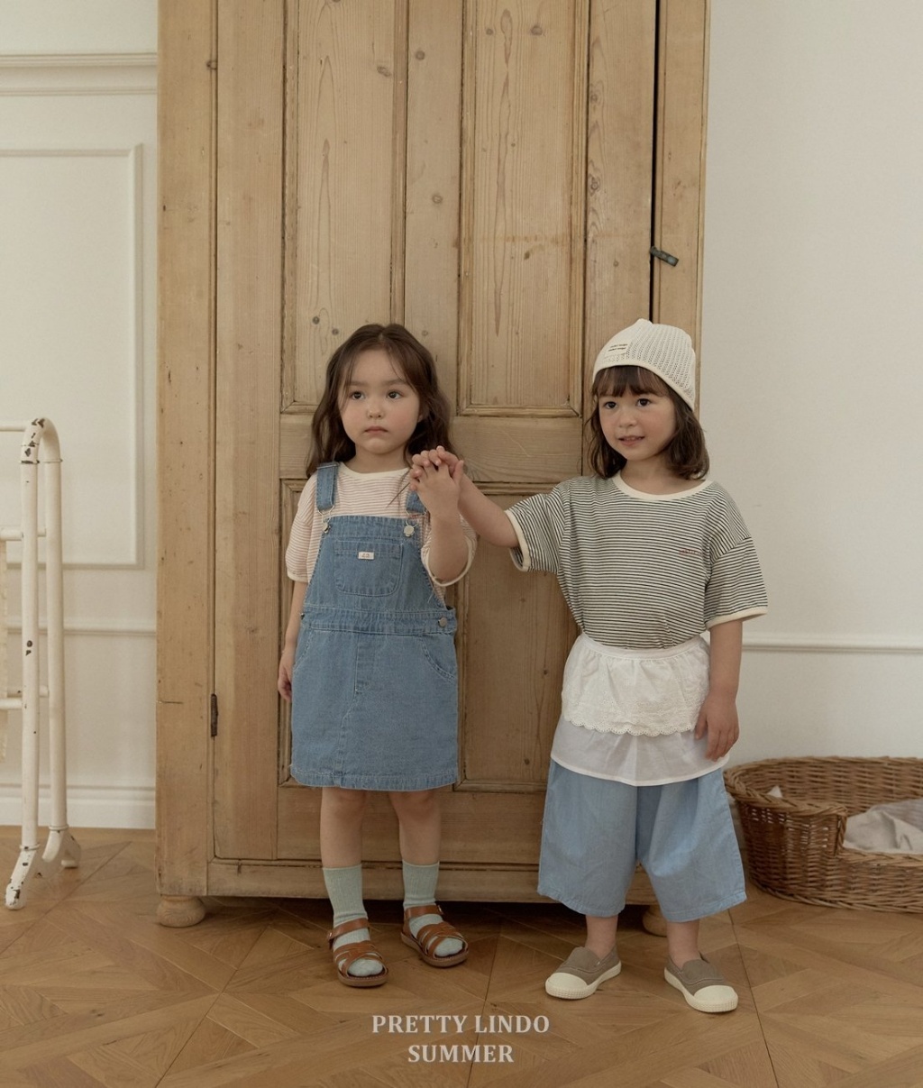 正韓夏Lindo 兩色條紋上衣