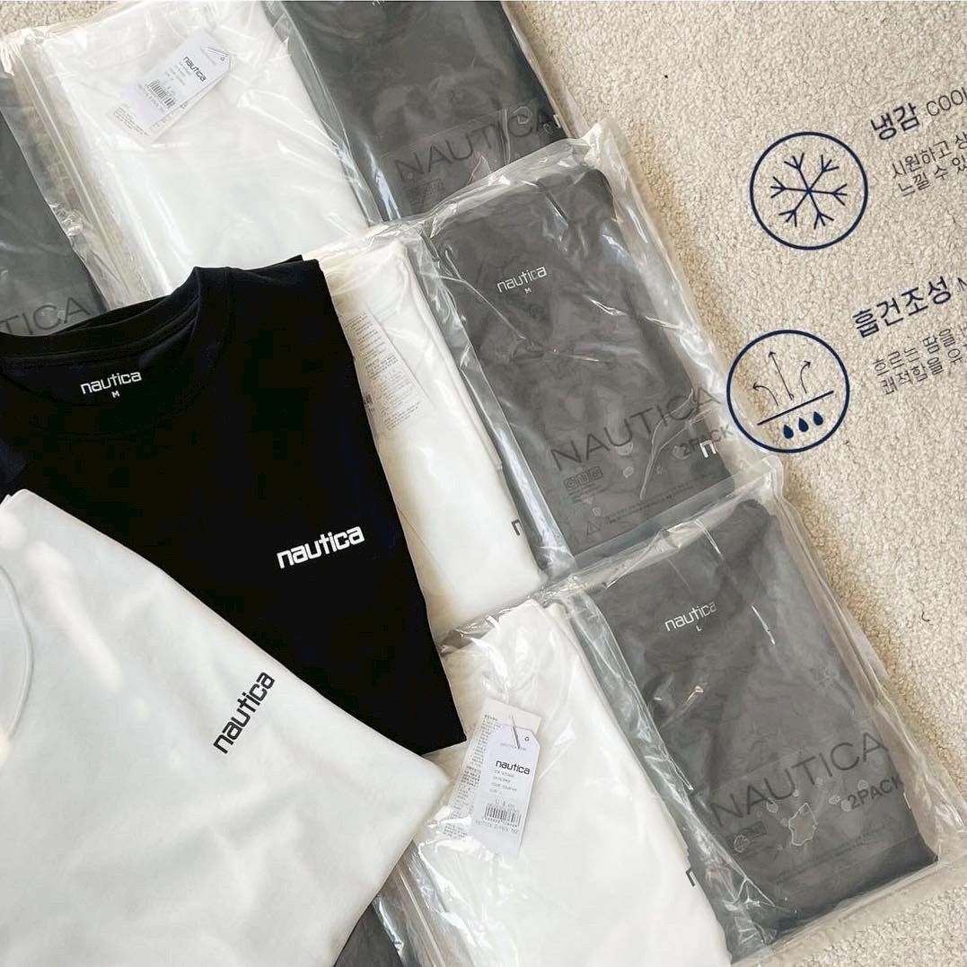 Nautica 2-Pack 兩件組 機能涼感Tee 黑白SET