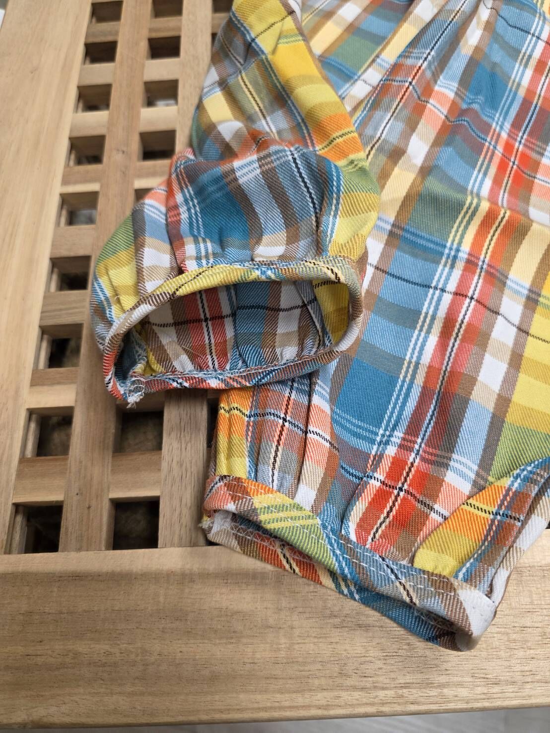 夏暮彩格 燈籠長褲