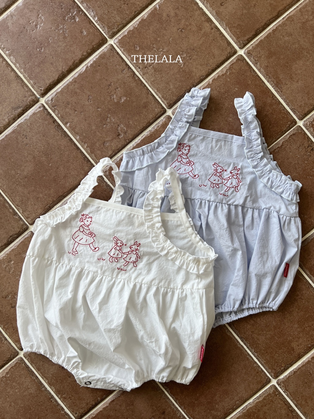 正韓夏lalla 嫩嬰兔兔女孩包屁衣