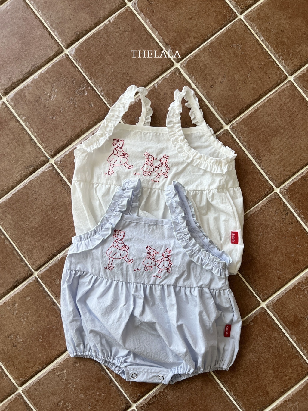 正韓夏lalla 嫩嬰兔兔女孩包屁衣