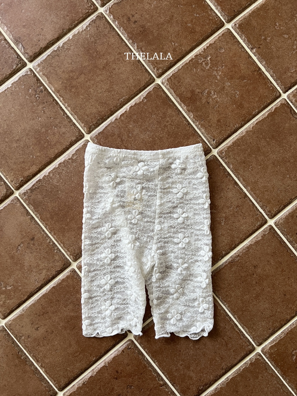 正韓夏lalla 小童微透捲捲內搭褲