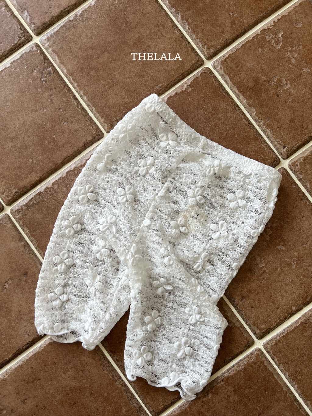 正韓夏lalla 小童微透捲捲內搭褲